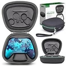 sisma Förvaringsväska Skyddsfodral Kompatibel med Xbox Series X S & Core Trådlös Handkontroll Hårt Fodral Spelkontroll Resväska Svart