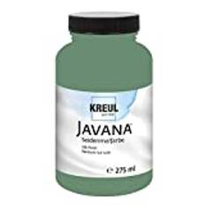 Kreul 8161-275 Javana Tygfärg Sidenmålning 275 ml, Smaragd, Högpigmenterad och Lysande Vattenbaserad Färg, med Flytande Karaktär, Tränger Djupt in i Fibrerna