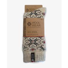 Wool Wear Ragsok med Hjerter - 35-38