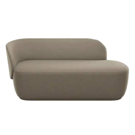 Blomus - Ottoman, fabric Boucla - KUON - Shitake