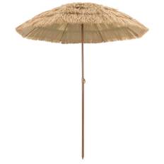 Badparasol Brun Ø 160 x 196 cm Stål
