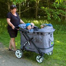 Trille Goliat, Barnvagn för 4 barn - Grey