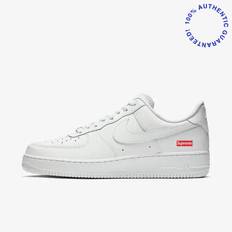 (Men's) Nike Air Force 1 Low SP x Supreme 'Box Logo' White (2020) CU9225-100 - White / White - Varsity Red / 12.5