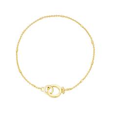 Pretty Circle Bracelet, Gold