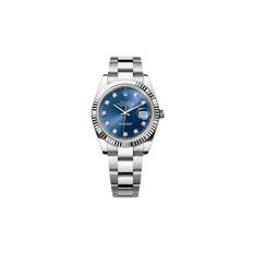 Rolex - Datejust diamant 41 mm från 2024 - unisex - rostfritt stål - one size - Blå