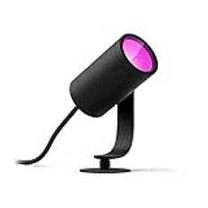 Philips Hue Lily svart: spotlight för utomhusbruk, utökningsenhet utan nätaggregat, LED-modul, Philips Hue White and Color, Zigbee
