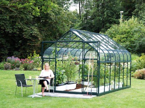 Diana - Växthus Vitavia 5 - 11,5 m² 8,3 m² Grön