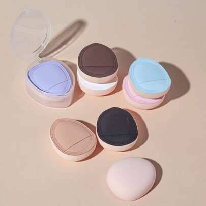 1/2/4/8/10 st förtjockad fingersvamppuff, concealer marshmallow-sminksvamp, tårformad latexfri foundation-sminksvamp, mini tumkudde puderpuff, sminkve - Multifärgad