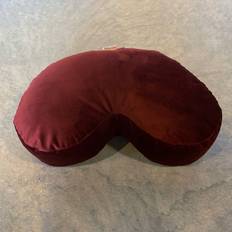 Meditationskudde Halvmåne sammet Vinröd - Heppa Design