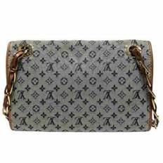 Louis Vuitton Vintage, Vintage , Dame, Blå, ONE SIZE, Uld, Pre-owned Canvas skuldertasker