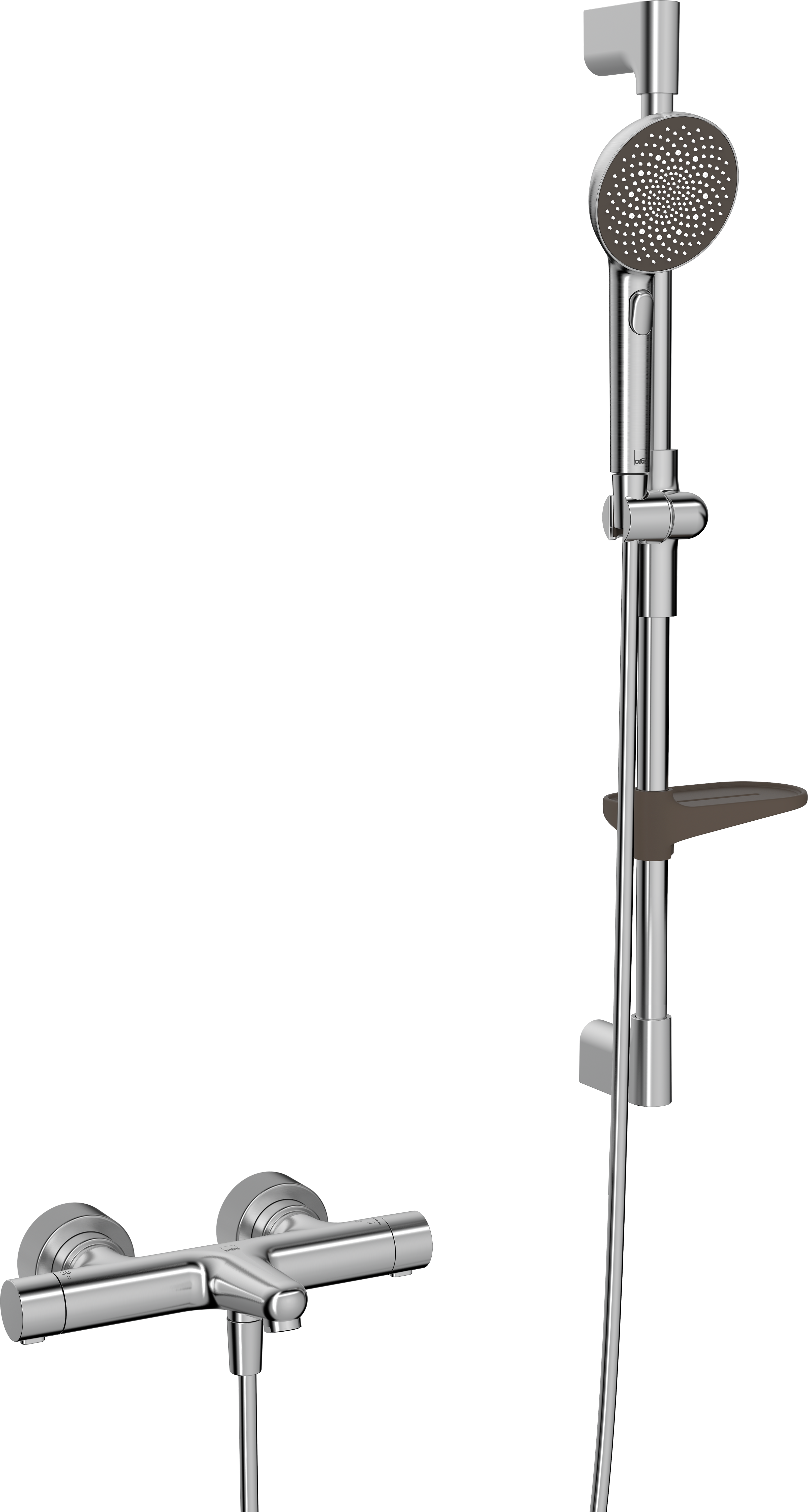 Oras Aurelia 4749 Duschset 150 c/c Borstad stål