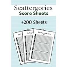 Scattergories Score Record Sheets: +200 Sheet for Record and Playing Scattergories Board Game - 6x9 inch, 121 pages