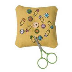 Broderikit Nåldyna Gul