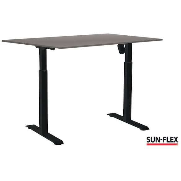 Bord SUN-FLEX II höj/sänk 120x80 sva/grå