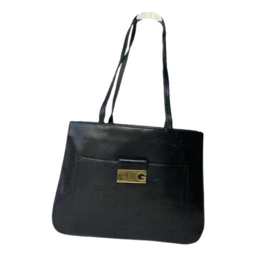 Givenchy Pre-owned Pre-owned Leather Skuldertaske - Vintage - Dame - Sort - ONE SIZE - Uld