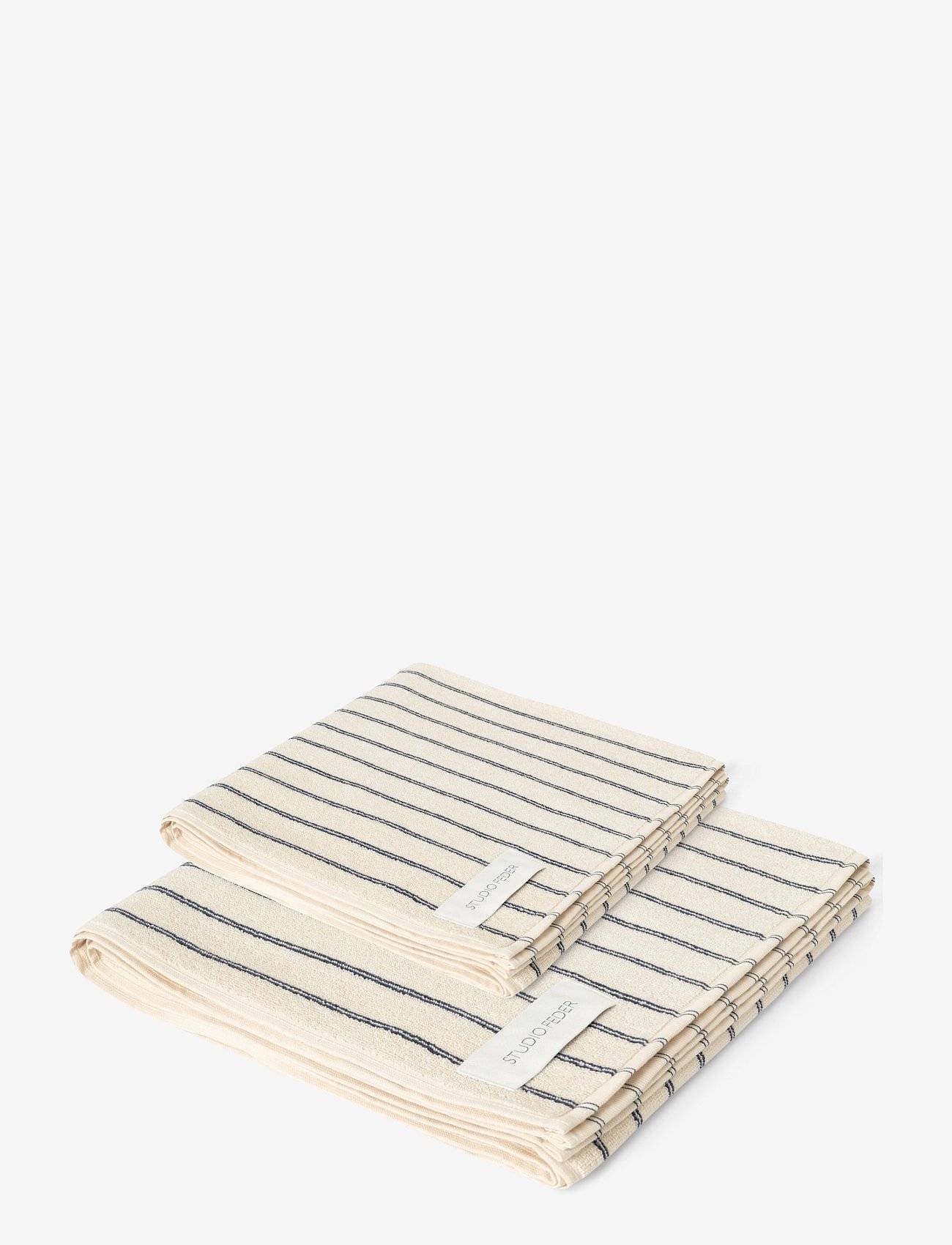 STUDIO FEDER Una Towel 6-Pack | Cream | 40X60/70X140