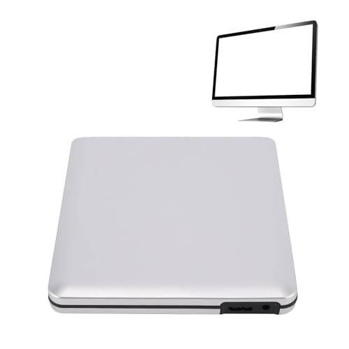 Extern Blu-ray-enhet, USB3.0 6X Blu-ray CD/DVD/BD-brännarspelare, aluminiumlegering DVD/CD-brännare och läsare, 3D Blue Ray-filminspelare för bärbar dator, stationära datorer och allt i ett-datorer