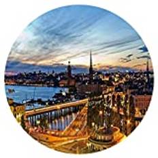 Klassiskt pussel 1000 bitar vuxna barnpussel DIY Stockholm Sverige Pussel Modern heminredning Festival Present Intellektuellt spel Julpussel Cirkulärt pussel