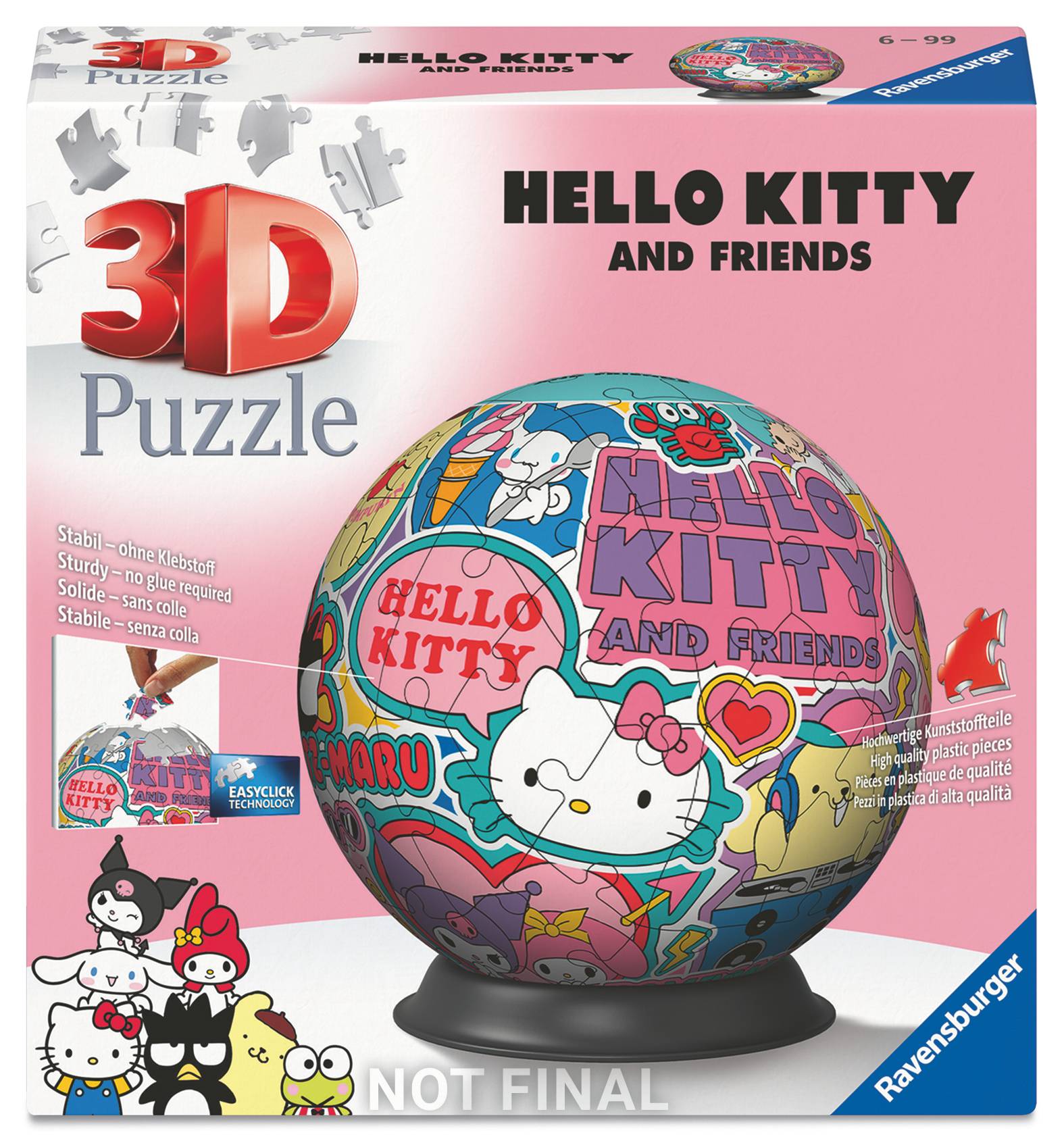 Ravensburger - Puzzle-Ball Hello Kitty 72p