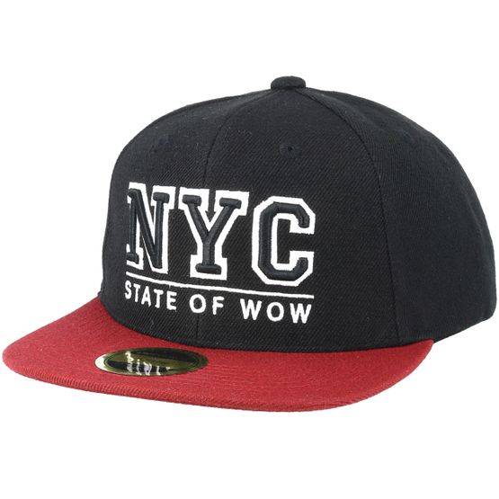 State Of Wow - Svart snapback Keps - Kids Toronto 2 Bordeaux/Black Snapback @ Hatstore