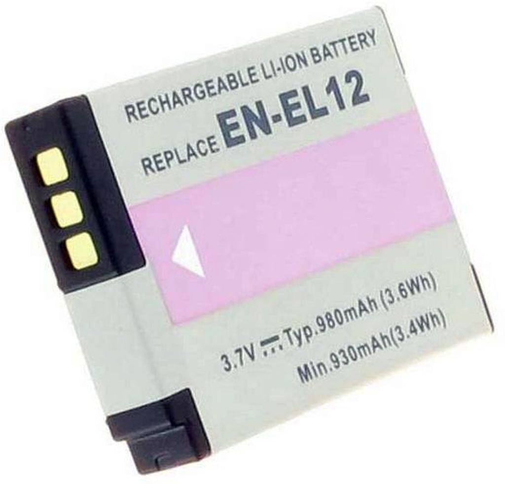 Batteri till EN-EL12 ersättningsbatteri