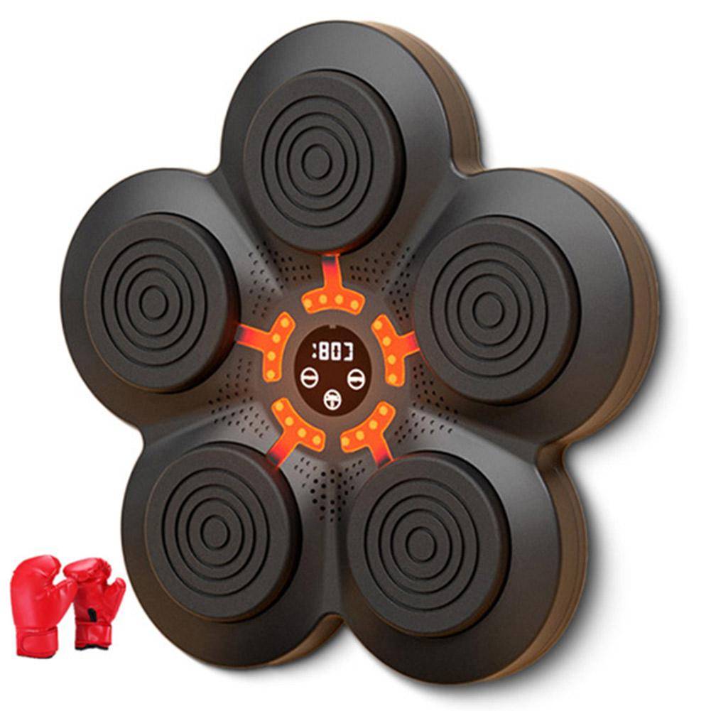 Music Boxing Machine Bluetooth Link Wall Target Boxing Training Punching Equipment Electronic Music Boxing Pads for Kids Adults with Adult Gloves