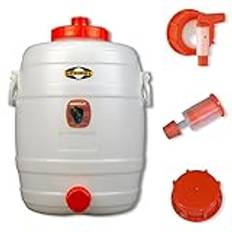 Speidel dryckesfat, olika storlekar, med eller utan tillbehör (30 l rund, med tillbehör)