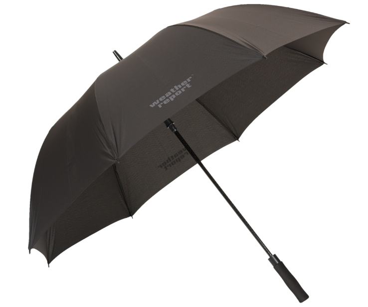 Weather Report Bissau Paraply - Black Solid.