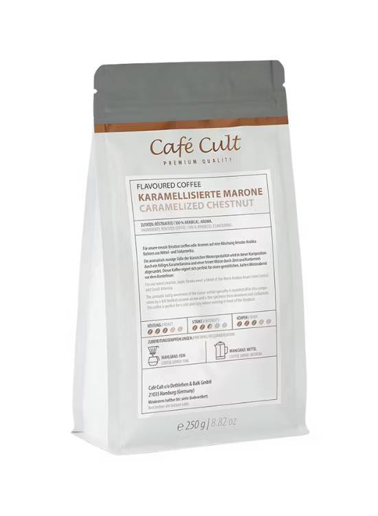 Café Cult Smaksatt kaffe Caramelized Chestnut kaffebönor 250g