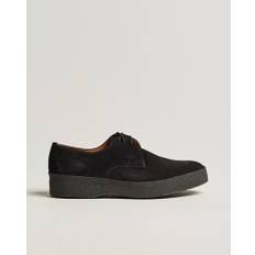 Sanders Gibson Lo Top Derby Black Suede