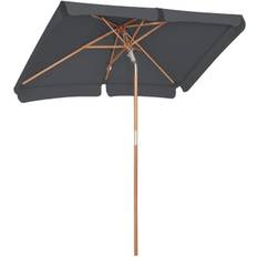 Parasoll 2 x 1,25 m tiltfunktion, rektangulärt, solskydd, grå