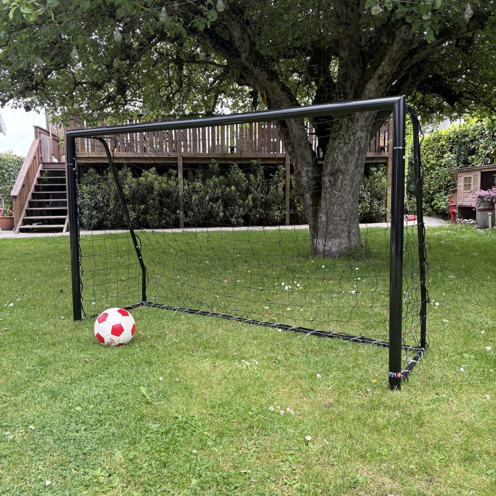Fodboldmål Freeplay Talento 200 x 120 cm - Galvaniseret Sort Stål.