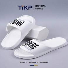 Herrtofflor i casual-stil, andningsbara EVA-tofflor, bekväma, halkfria och slitstarka sandaler, moderiktiga, tryckta sandaler, lämpliga för inomhus-/u - Vitt (CN36-37,CN38-39,CN40-41,CN42-43,CN44-45)