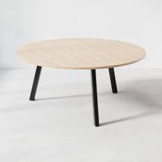 Konferencebord Viggo - Rundt, Højde 73 cm, Diameter Ø160 cm, Bordplade Eg, Understel Sort