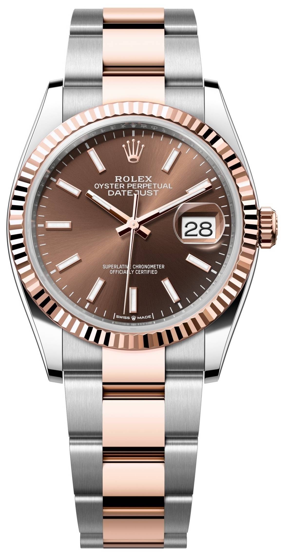 Rolex Herrklocka 126231-0044 Datejust 36 Brun/Stål Ø36 mm