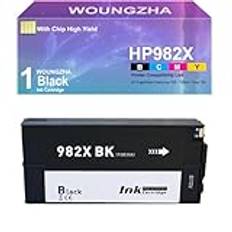 Woungzha 982X Kompatibel Bläckpatron H P 982X för H P 765dn 780dn MFP 785f 785zs 982XBK 982XM 982XC 982XY (1 svart)