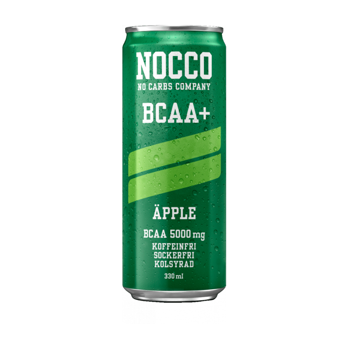 BCAA-dryck Nocco BCAA+ Äpple, koffeinfri, sockerfri, 330 ml (33cl)