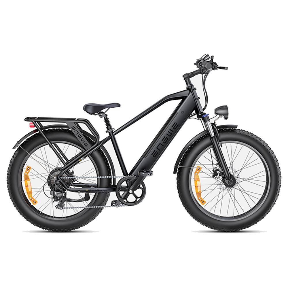 Engwe E26 250W Urban Pendlar E-cykel 48V 16Ah, 26 ×4.0 Däck, Hydraulisk Skivbroms, Fullfjädring, LCD-Display, Shimano 7-växlad City Pedelec 48V 250W 16Ah