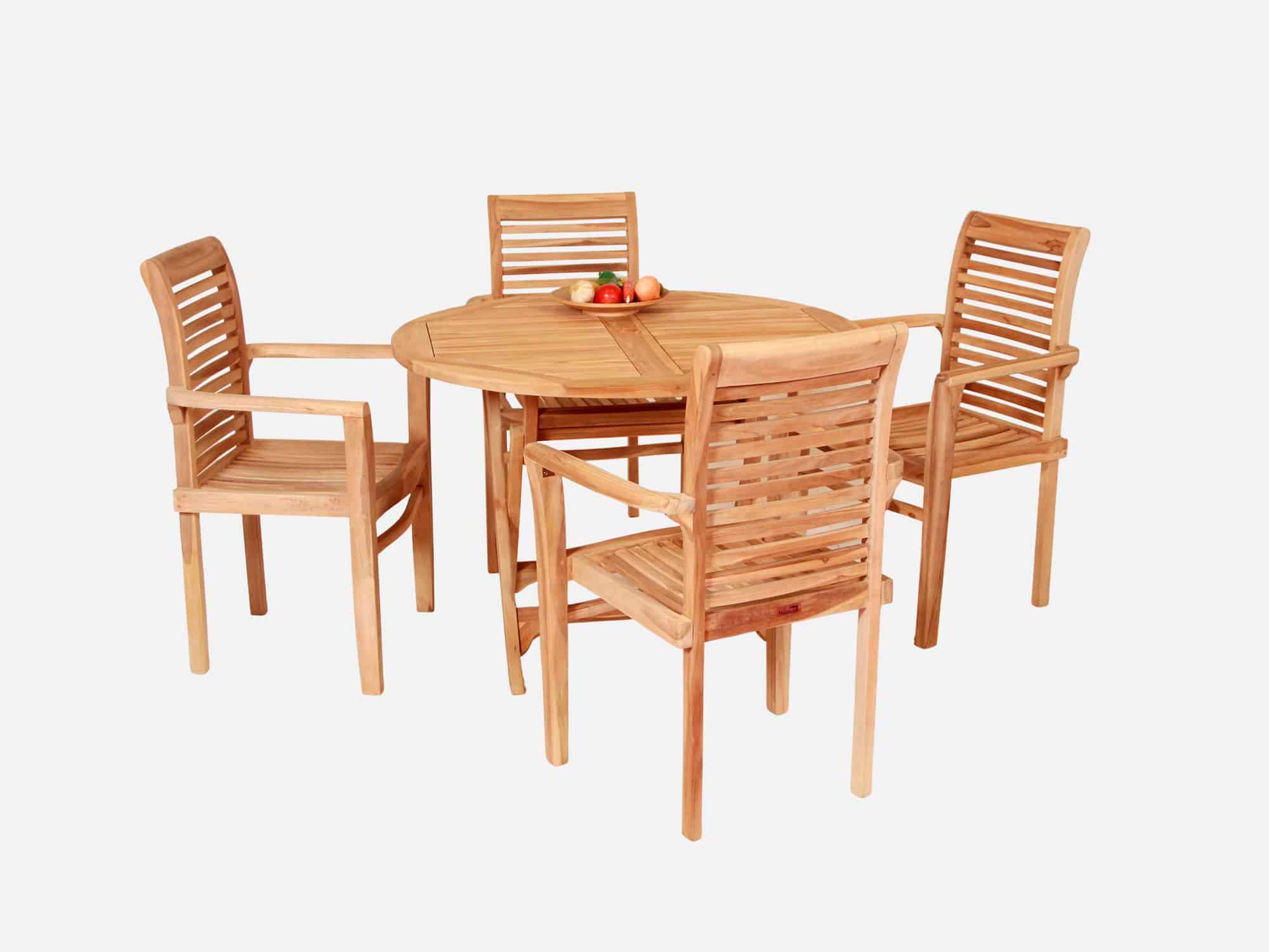 Havemøbelsæt Teak 110 cm Marcus/Ramløse.