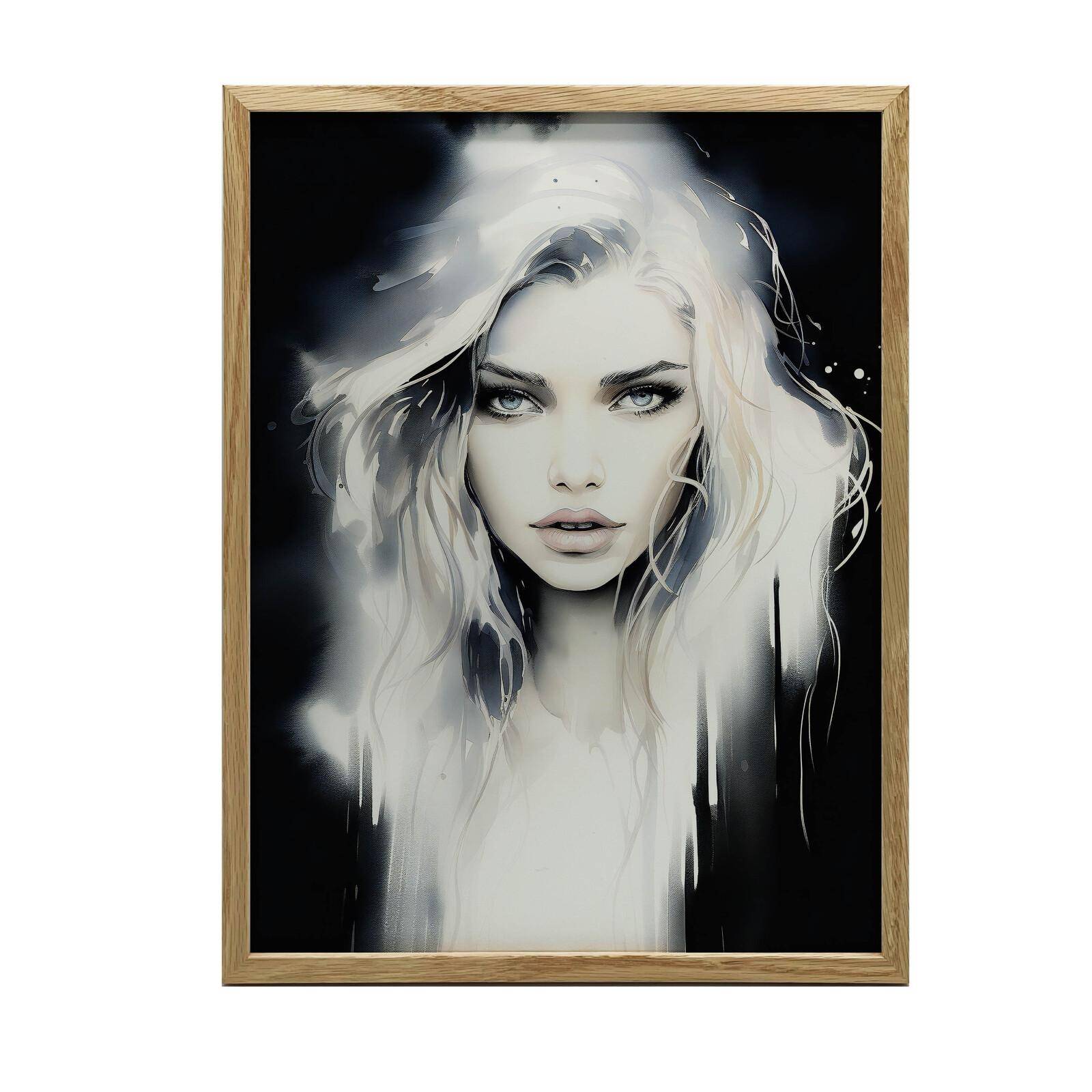 Delikatny Czar Delikatny Czar, 50X70 Cm, Guld Aluminiumram, Matt Papper 230 G/m² 54