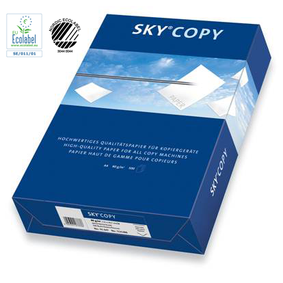 5 stk. Printerpapir A4 SkyCopy 80g|m2 - 500 ark pr pakke