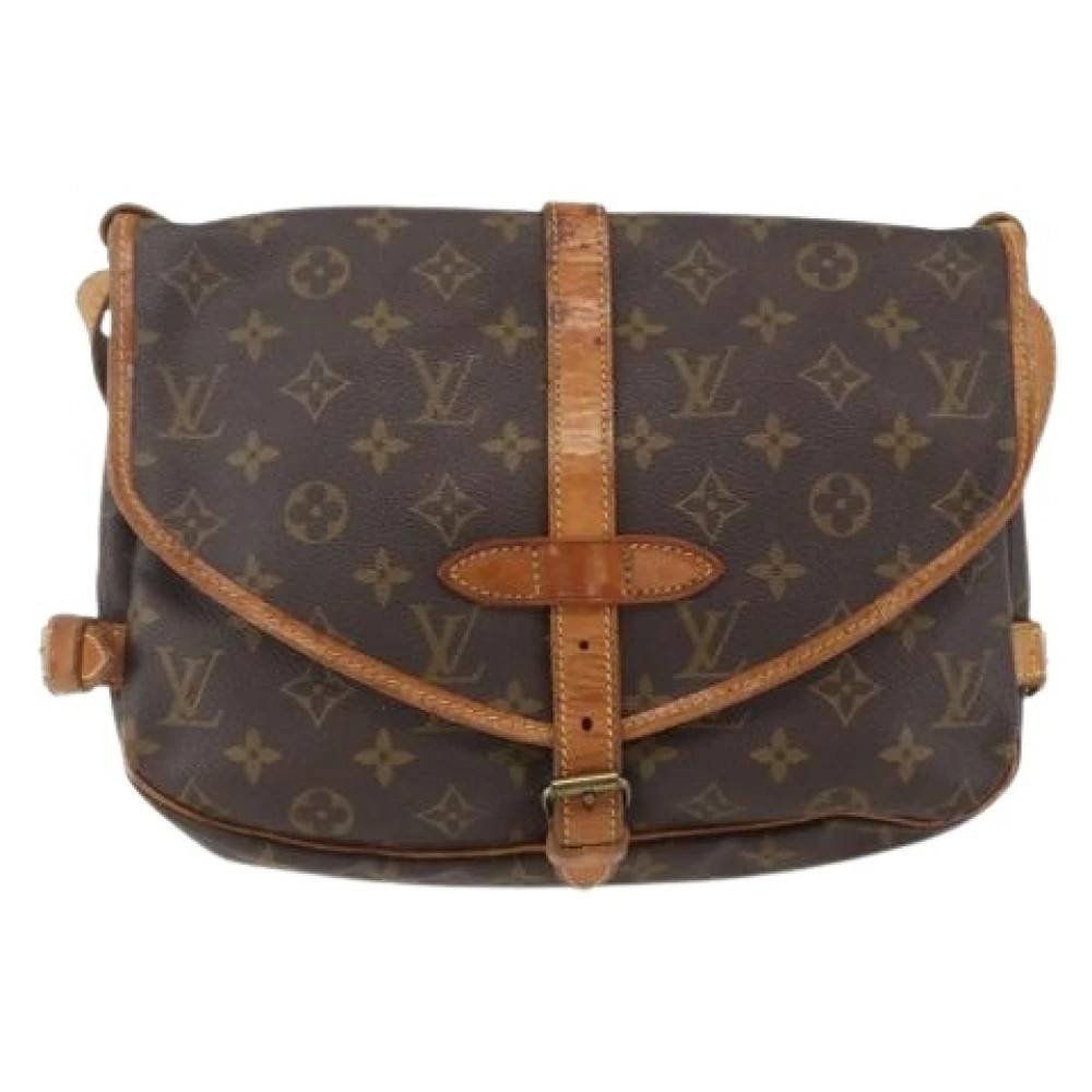 Louis Vuitton Vintage Pre-owned Canvas Cross Body Taske - Vintage - Dame - Brun - ONE SIZE - Tyl