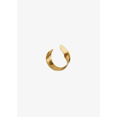 STINE A TWISTED HAMMERED EAR CUFF ØRERING GOLD - Onesize