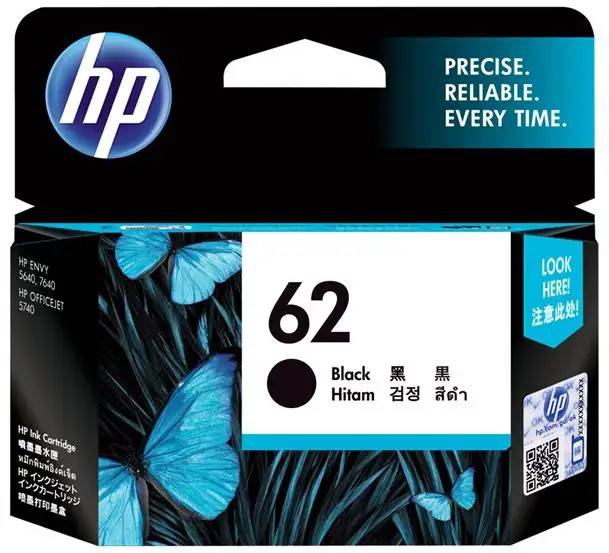 HP 62 - Svart - original - bläckpatron