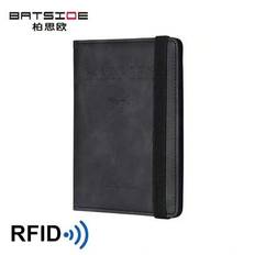 RFID-spärrande reseplånbok, minimalistisk lätt multifunktionell passhållare, resepassfodral Travel Essentials Skola Tillbaka till skolan Skolmaterial - Svart