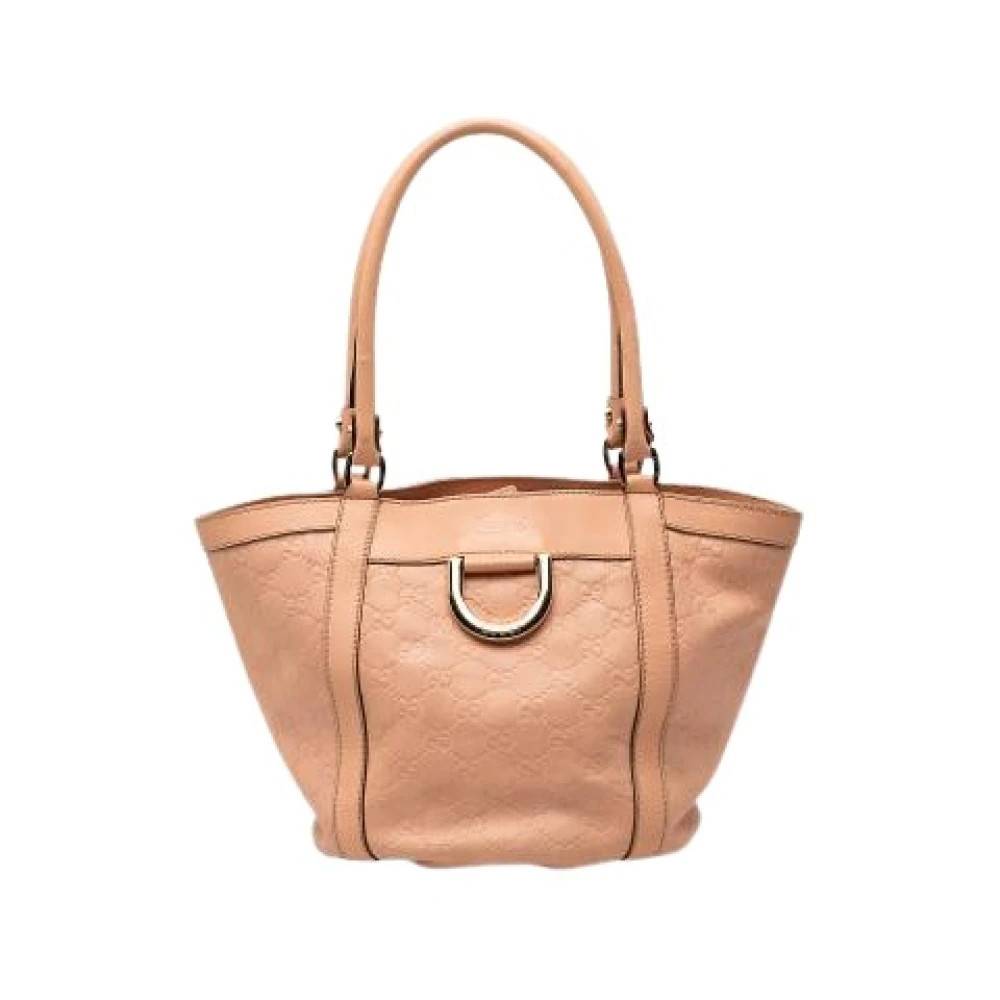 Gucci Vintage Pre-owned Vintage Tote Bag - Vintage - Dame - Lyserød - ONE SIZE - Læder
