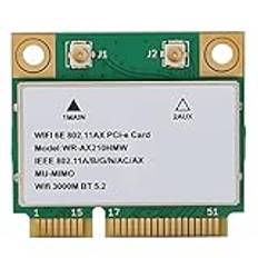 AX210 5374M WIFI 6E 5G Trippelband Gigabit Internt Trådlöst Nätverkskort, MINIPCIE 5.2 BT, Mini PCIE-port, MU MIMO-teknik