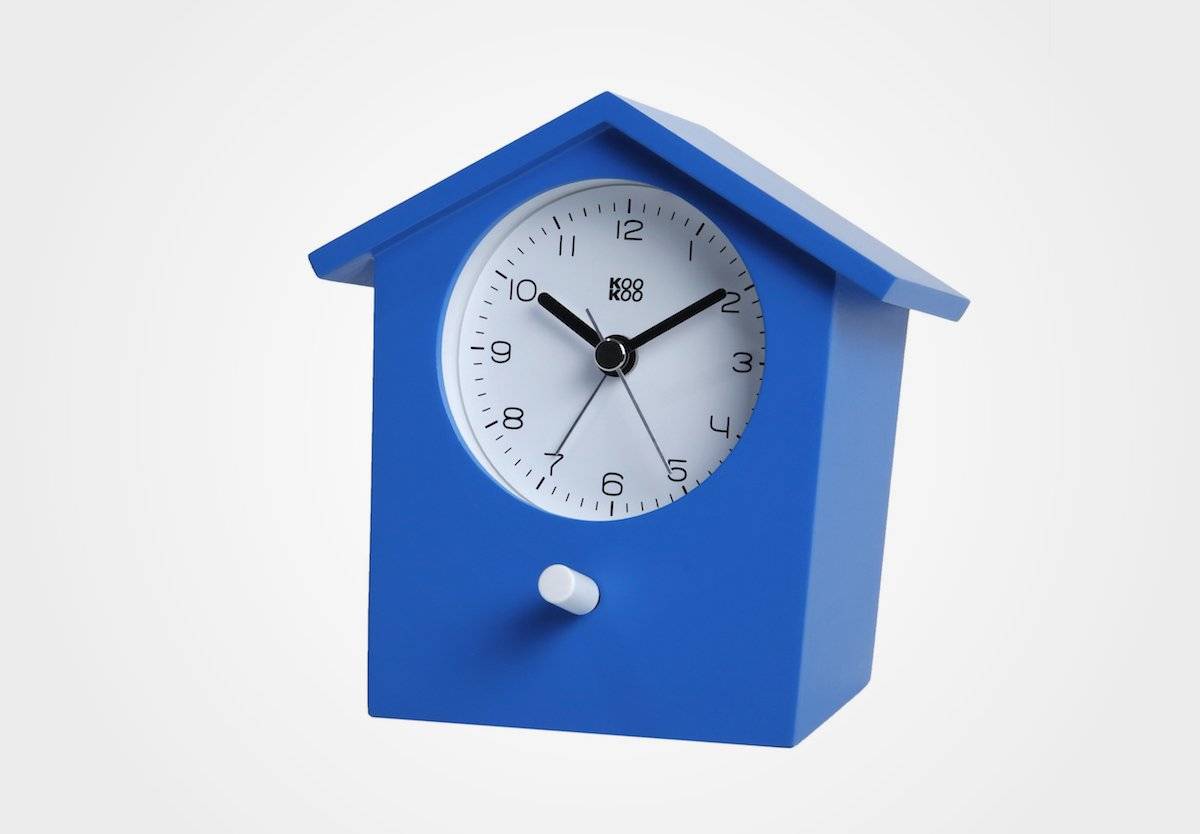 Stilfuldt vækkeur - EarlyBird® - Blå