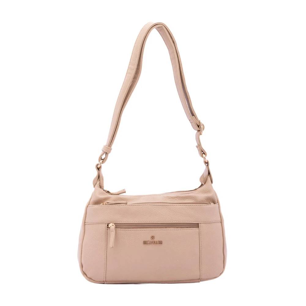 Cavalli Class B Skuldertaske - Tasker - Dame - Beige - ONE SIZE - Uld