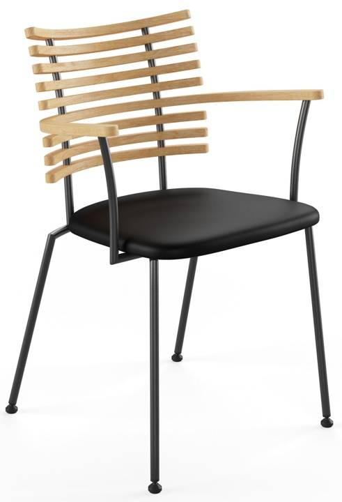 GM 4106 Tiger  Ask olja/select black Karmstol svart stål